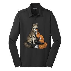 Fox And Wolf Silk Touch Performance Long Sleeve Polo