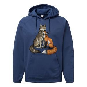 Fox And Wolf Performance Fleece Hoodie