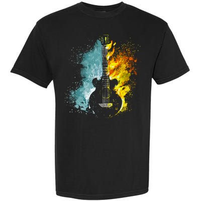 Fire And Water Guitar Garment-Dyed Heavyweight T-Shirt
