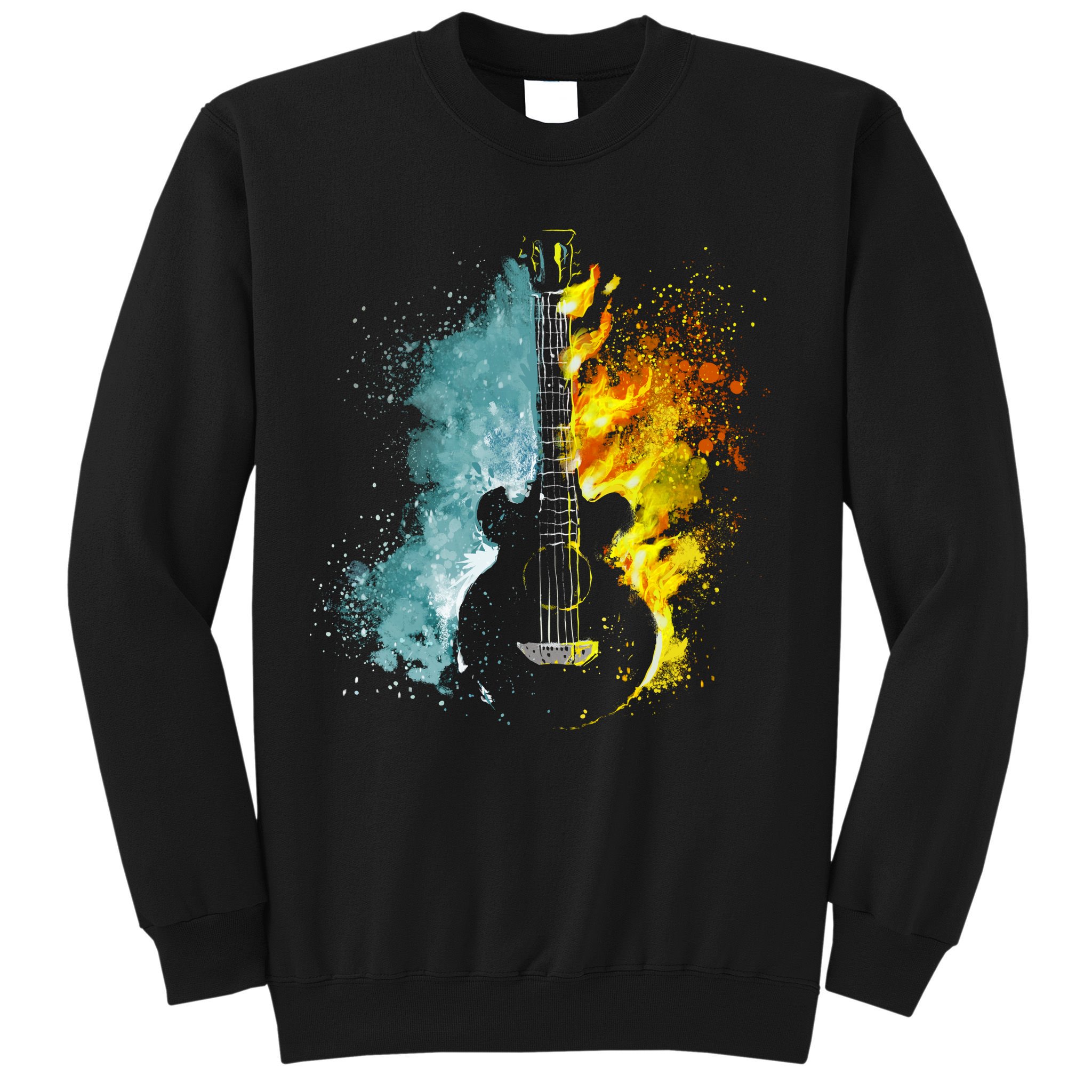 Fire And Water Guitar Sweatshirt