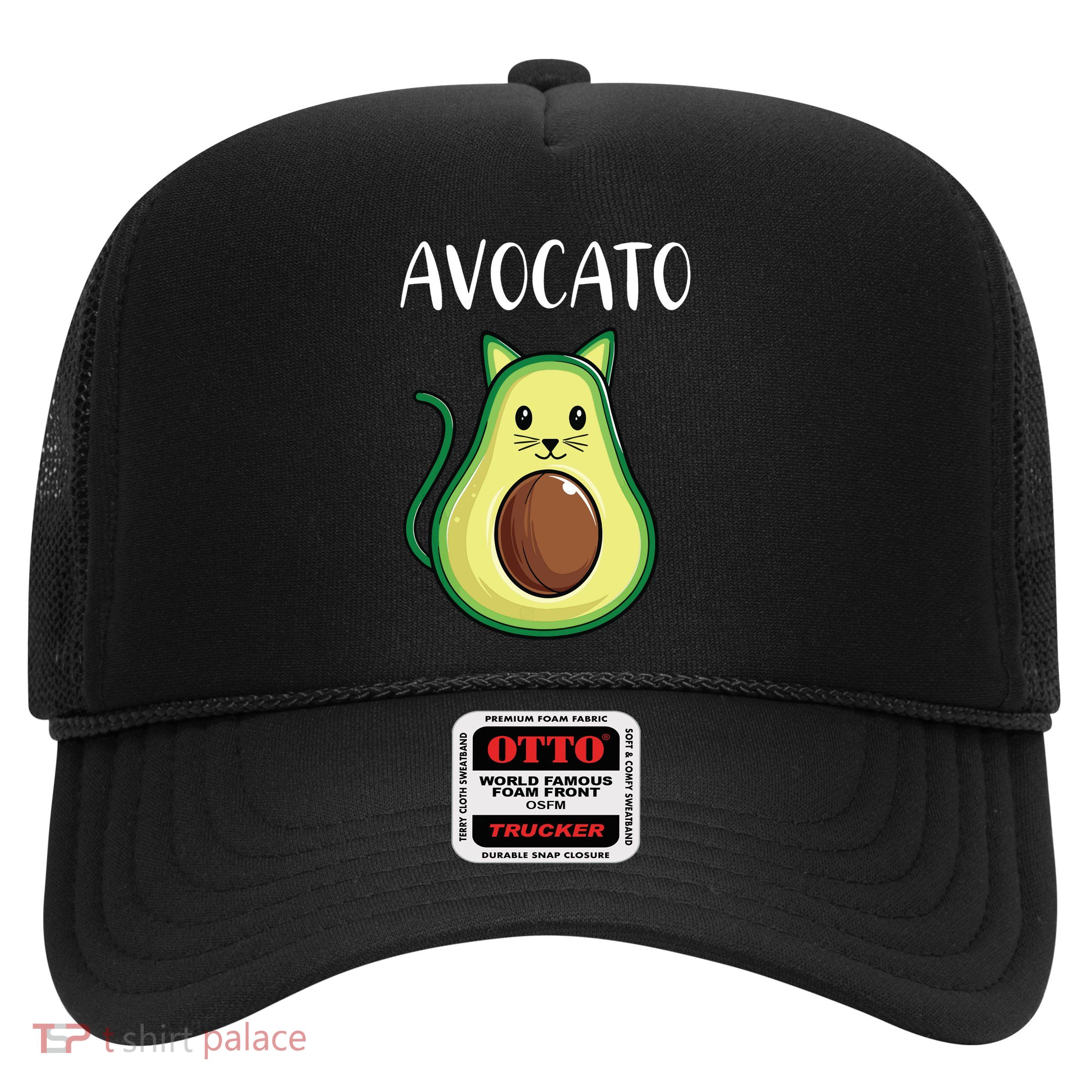 Funny Avocado Women Avocato Cat Trucker Hat