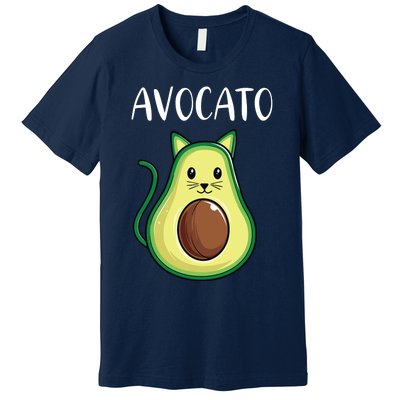 Funny Avocado Women Avocato Cat Premium T-Shirt