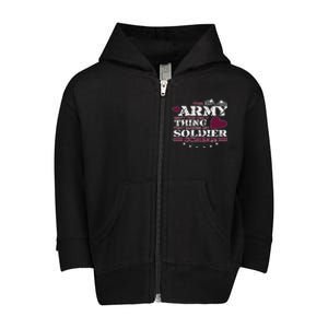 Funny Army Wife/friend Meaningful Gift Make My Soldier Scream Cute Gift Cool Gif Toddler Zip Fleece Hoodie