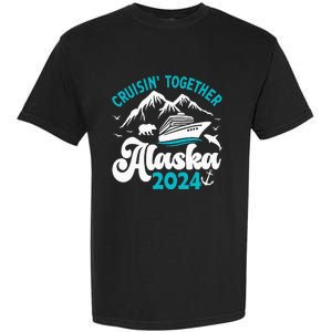 Funny Anniversary Wedding Alaska Cruise 2024 Couple Vacation Garment-Dyed Heavyweight T-Shirt