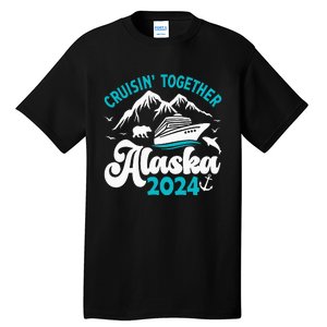 Funny Anniversary Wedding Alaska Cruise 2024 Couple Vacation Tall T-Shirt