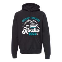 Funny Anniversary Wedding Alaska Cruise 2024 Couple Vacation Premium Hoodie