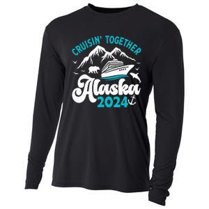 Funny Anniversary Wedding Alaska Cruise 2024 Couple Vacation Cooling Performance Long Sleeve Crew