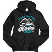 Funny Anniversary Wedding Alaska Cruise 2024 Couple Vacation Tie Dye Hoodie