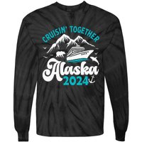 Funny Anniversary Wedding Alaska Cruise 2024 Couple Vacation Tie-Dye Long Sleeve Shirt