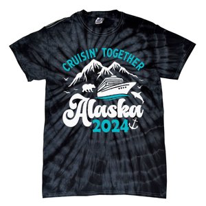 Funny Anniversary Wedding Alaska Cruise 2024 Couple Vacation Tie-Dye T-Shirt