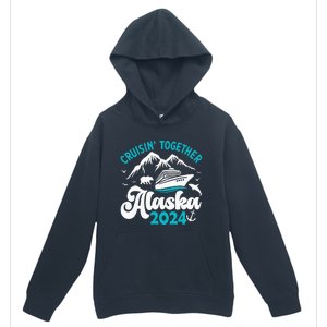 Funny Anniversary Wedding Alaska Cruise 2024 Couple Vacation Urban Pullover Hoodie