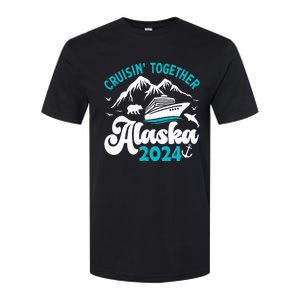 Funny Anniversary Wedding Alaska Cruise 2024 Couple Vacation Softstyle CVC T-Shirt