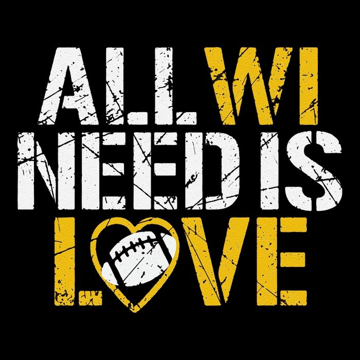 Funny All Wi Need Is Love Green Bay Youth Performance Sprint T-Shirt