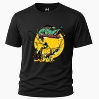 Fishing Art Wave Sunset Performance Shirt