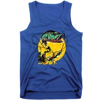 Fishing Art Wave Sunset Tank Top