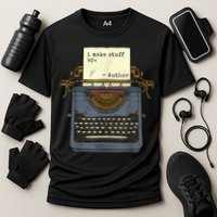 Funny Author Writers Make Stuff Up Cooling Performance Crew T-Shirt