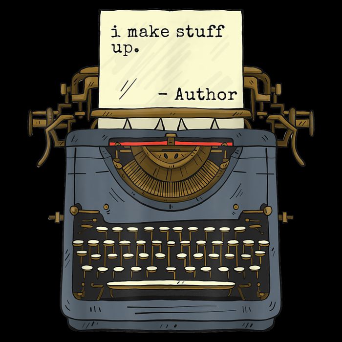 Funny Author Writers Make Stuff Up Sustainable Bucket Hat