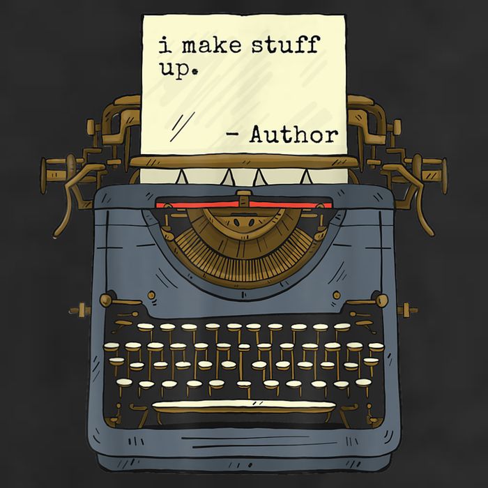 Funny Author Writers Make Stuff Up Adult Drive Performance Visor