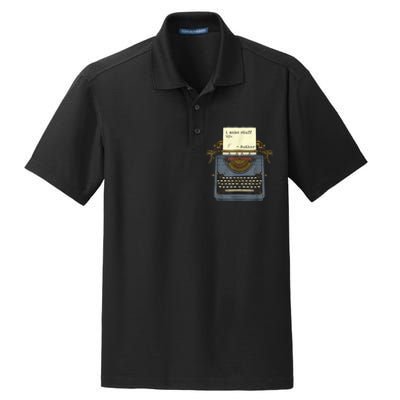 Funny Author Writers Make Stuff Up Dry Zone Grid Polo