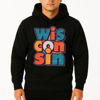 Fun Abstract Wisconsin Name Hoodie