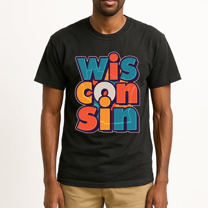Fun Abstract Wisconsin Name Tall T-Shirt