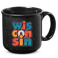 Fun Abstract Wisconsin Name 15oz Campfire Ceramic Mug