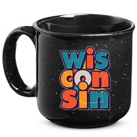 Fun Abstract Wisconsin Name 15oz Campfire Ceramic Mug