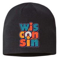 Fun Abstract Wisconsin Name Sustainable Beanie