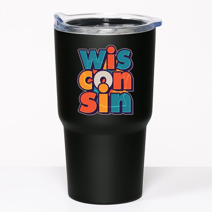 Fun Abstract Wisconsin Name Tumbler