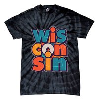 Fun Abstract Wisconsin Name Tie-Dye T-Shirt