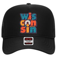 Fun Abstract Wisconsin Name Hat