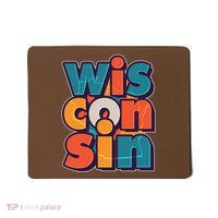 Fun Abstract Wisconsin Name Mousepad