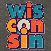Fun Abstract Wisconsin Name Cotton Canvas Backpack
