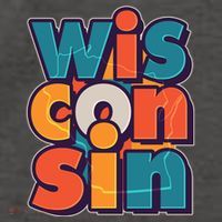 Fun Abstract Wisconsin Name Vector Backpack