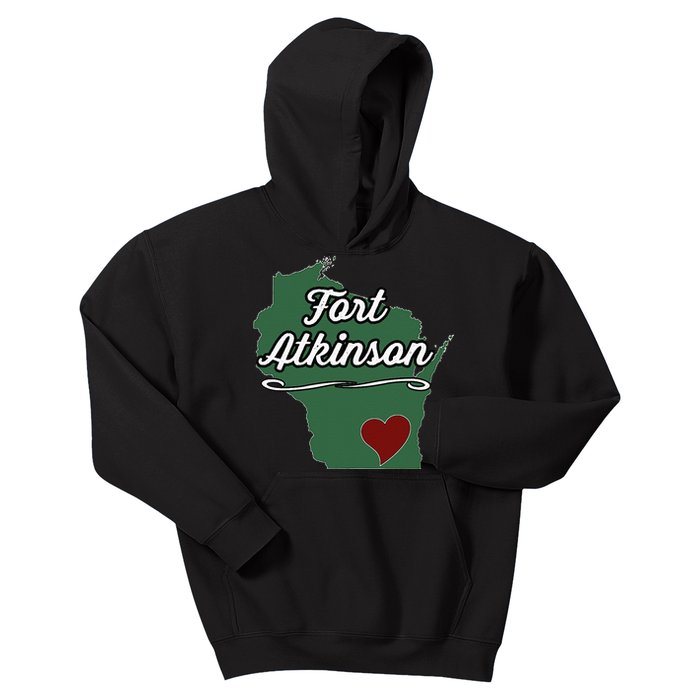 FORT ATKINSON Wisconsin WI USA City State Souvenir Kids Hoodie