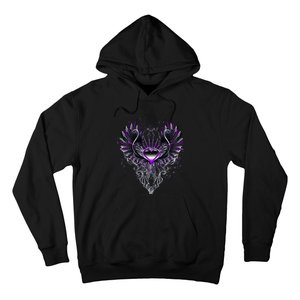 Fallen Angel Wings Dark Goth Clothing Heart Of Asexual Hoodie