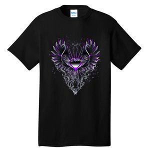 Fallen Angel Wings Dark Goth Clothing Heart Of Asexual Tall T-Shirt