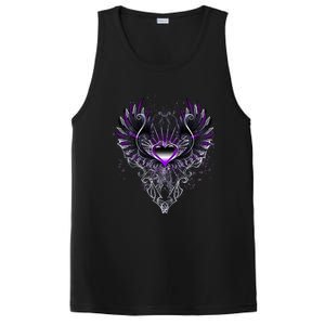 Fallen Angel Wings Dark Goth Clothing Heart Of Asexual PosiCharge Competitor Tank