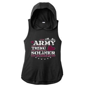 Funny Army Wife/friend Gift Make My Soldier Scream Cute Gift Ladies PosiCharge Tri-Blend Wicking Draft Hoodie Tank