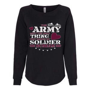 Funny Army Wife/friend Gift Make My Soldier Scream Cute Gift Womens California Wash Sweatshirt