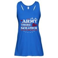 Funny Army Wife/friend Gift Make My Soldier Scream Cute Gift Ladies Essential Flowy Tank