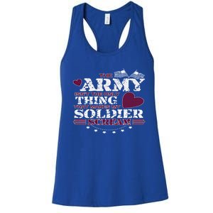 Funny Army Wife/friend Gift Make My Soldier Scream Cute Gift Women's Racerback Tank