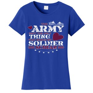 Funny Army Wife/friend Gift Make My Soldier Scream Cute Gift Women's T-Shirt