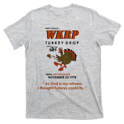 First Annual Wkrp Thanksgiving Day Turkey Drop T-Shirt