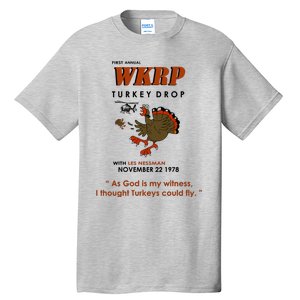 First Annual Wkrp Thanksgiving Day Turkey Drop Tall T-Shirt