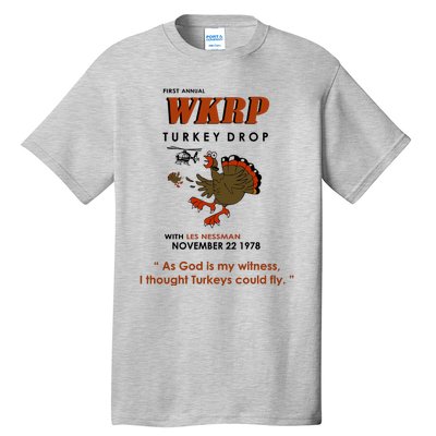 First Annual Wkrp Thanksgiving Day Turkey Drop Tall T-Shirt