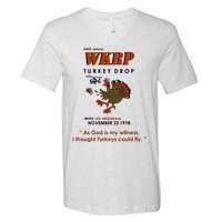 First Annual Wkrp Thanksgiving Day Turkey Drop V-Neck T-Shirt