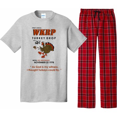 First Annual Wkrp Thanksgiving Day Turkey Drop Pajama Set