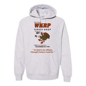 First Annual Wkrp Thanksgiving Day Turkey Drop Premium Hoodie