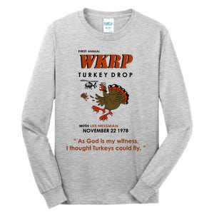 First Annual Wkrp Thanksgiving Day Turkey Drop Tall Long Sleeve T-Shirt